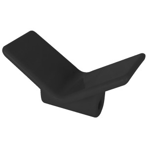 Veneen keulatuki 150 × 80 mm, mustan (Domar)
