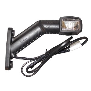 Äärivalo Superpoint 4 LED, punavalkoinen, sopii molemmille puolille (1 m kaapeli)