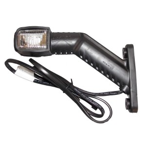 Äärivalo Superpoint 4 LED, punainen-valkoinen, vasen (1 m kaapeli) (1 m kaapeli)