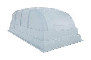 Muovikansi Jaxal 3310x1560x1250 mm (HARMAA, mek. 2-jousi L182)